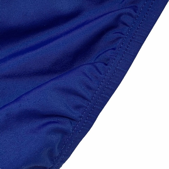 Nike Swim Cobalt Blue Mid Rise Hipster Sport Bikini Bottoms Swish Logo Size 8 - Picture 8 of 11